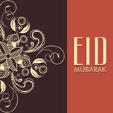 Floral greeting card for Islamic festival, Eid celebration. vector illustration Floral greeting card for Islamic festival, Eid celebration. vector illustration