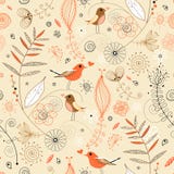 Floral seamless pattern in retro style royalty free illustration Floral seamless pattern in retro style royalty free illustration