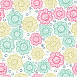 Floral seamless pattern. Vector illustration. Background. Endless texture can be used for printing onto fabric and paper Royalty Free Stock Photo Floral seamless pattern. Vector illustration. Background. Endless texture can be used for printing onto fabric and paper Royalty Free Stock Photo