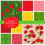 Floral Seamless Patterns - Poppy vector illustration Floral Seamless Patterns - Poppy vector illustration