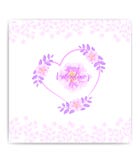 Happy valentine day with floral watercolor style vector illustration Happy valentine day with floral watercolor style vector illustration