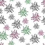 Floral υπόβαθρο των τυποποιημένα κρυστάλλων και snowflakes απεικόνιση αποθεμάτων Floral υπόβαθρο των τυποποιημένα κρυστάλλων και snowflakes απεικόνιση αποθεμάτων