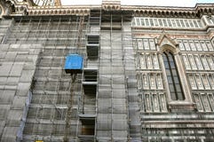Works at the Florence Duomo, Italy royalty free stock photo Works at the Florence Duomo, Italy royalty free stock photo