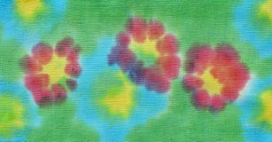 Flores pintadas en tela fotografía de archivo libre de regalías Flores pintadas en tela fotografía de archivo libre de regalías