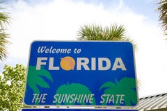 Florida välkommet tecken Florida välkommet tecken