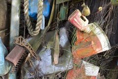 Flotsam и jetsam от пляжа океана стоковое изображение Flotsam и jetsam от пляжа океана стоковое изображение