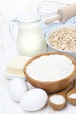 Flour, Butter, Cereal And Ingredients For Baking Royalty Free Stock Images