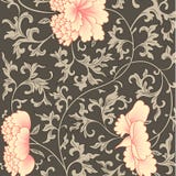 Flower background in chinese style. vector illustration Flower background in chinese style. vector illustration