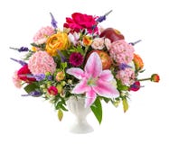 Flower Bouquet In Ceramic Vase Stock Images Flower Bouquet In Ceramic Vase Stock Images