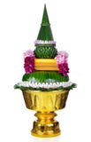 Flower Decorated On Tray With Pedestal Stock Photos Flower Decorated On Tray With Pedestal Stock Photos