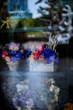 Flower in pot vintage style, holiday and wedding floral decorations stock image Flower in pot vintage style, holiday and wedding floral decorations stock image