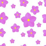 Flower seamless pattern. Abstract flowers on a white background vector illustration Flower seamless pattern. Abstract flowers on a white background vector illustration