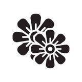 Flowers icon vector sign and symbol isolated on white background stock illustration Flowers icon vector sign and symbol isolated on white background stock illustration