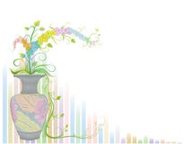 Flowers In Vase With Ancient Pattern Royalty Free Stock Photo Flowers In Vase With Ancient Pattern Royalty Free Stock Photo