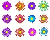 Flowers set - Illustration Flowers stock illustration Flowers set - Illustration Flowers stock illustration