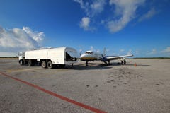 Flugzeugbrennstoffaufnahme Stockfotografie Flugzeugbrennstoffaufnahme Stockfotografie