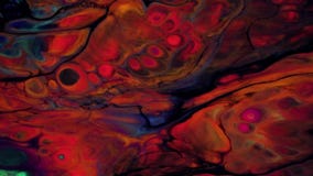 Fluid art painting footage, abstract acrylic texture with colorful waves. Liquid paint mixing artwork with splash and