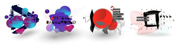 Fluid organic colorful shapes. Abstract Background vector illustration Fluid organic colorful shapes. Abstract Background vector illustration