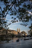 Flyg- sikt av det Zurich centret royaltyfri fotografi Flyg- sikt av det Zurich centret royaltyfri fotografi