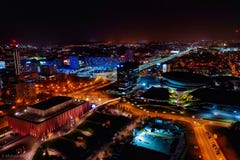 Flyg- sikt av Katowice royaltyfri fotografi Flyg- sikt av Katowice royaltyfri fotografi