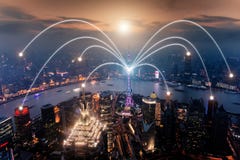 Flyg- sikt av shanghai på det Lujiazui finans- och affärsområdet Arkivfoto Flyg- sikt av shanghai på det Lujiazui finans- och affärsområdet Arkivfoto