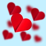 Flying hearts - Illustration. vector illustration Flying hearts - Illustration. vector illustration