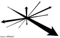 Flèches de vecteur, concept de directions Image stock Flèches de vecteur, concept de directions Image stock