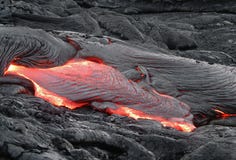 Flüssige Lava in Hawaii lizenzfreie stockfotografie Flüssige Lava in Hawaii lizenzfreie stockfotografie