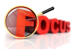 Foco ilustração stock