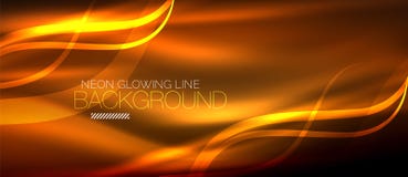 Fodrar den orange eleganta släta vågen för neon digital abstrakt bakgrund Royaltyfri Foto Fodrar den orange eleganta släta vågen för neon digital abstrakt bakgrund Royaltyfri Foto