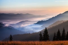 Fog And Cloud Mountain Valley Landscape Stock Photo Fog And Cloud Mountain Valley Landscape Stock Photo
