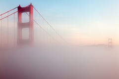 Foggy Golden Gate Bridge stock image Foggy Golden Gate Bridge stock image