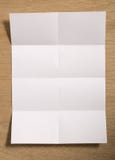 Folded Blank Paper Royalty Free Stock Image