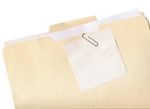 Folder and Note Isolated
