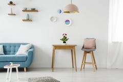 Folk dining room interior stock photos Folk dining room interior stock photos