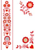 Folk ornament from South Bohemia Pelhrimov region stock illustration Folk ornament from South Bohemia Pelhrimov region stock illustration