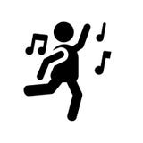 Folk som dansar symbolssymbolen royaltyfri illustrationer Folk som dansar symbolssymbolen royaltyfri illustrationer