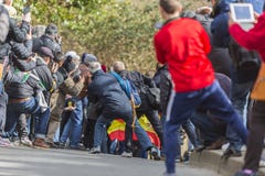 Folla degli spettatori - 2016 Parigi-piacevole Folla degli spettatori - 2016 Parigi-piacevole