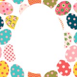 Folleto de Pascua o tarjeta de felicitación colorido lindo libre illustration Folleto de Pascua o tarjeta de felicitación colorido lindo libre illustration