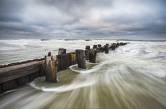Folly Beach South Carolina Charleston SC Seascape Royalty Free Stock Images Folly Beach South Carolina Charleston SC Seascape Royalty Free Stock Images