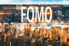 FOMO with the Manhattan, NY Stock Image FOMO with the Manhattan, NY Stock Image