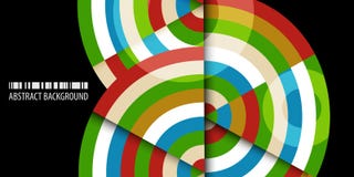 Fond abstrait coloré géométrique avec les bandes concentriques illustration stock Fond abstrait coloré géométrique avec les bandes concentriques illustration stock