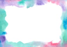 Fond bleu peint par aquarelle abstraite illustration de vecteur Fond bleu peint par aquarelle abstraite illustration de vecteur