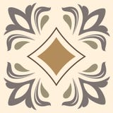 Fond coloré abstrait décoratif, modèle floral géométrique carré avec le cadre fleuri de dentelle, ornement ethnique tribal Photo stock Fond coloré abstrait décoratif, modèle floral géométrique carré avec le cadre fleuri de dentelle, ornement ethnique tribal Photo stock