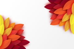 Fond coloré de papier de feuilles d'automne Coupe à la mode de papier d'origami illustration de vecteur Fond coloré de papier de feuilles d'automne Coupe à la mode de papier d'origami illustration de vecteur