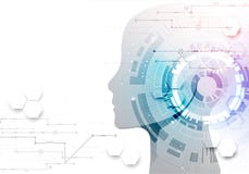 Fond créatif de concept de cerveau Conce d'intelligence artificielle illustration libre de droits Fond créatif de concept de cerveau Conce d'intelligence artificielle illustration libre de droits