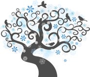 Fond d'arbre de l'hiver. illustration de vecteur illustration de vecteur Fond d'arbre de l'hiver. illustration de vecteur illustration de vecteur