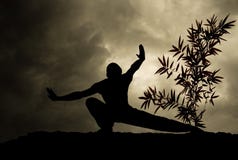 Fond d'art martial de Kung Fu image stock Fond d'art martial de Kung Fu image stock
