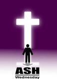 Fond d'Ash Wednesday Poster Or Banner illustration de vecteur Fond d'Ash Wednesday Poster Or Banner illustration de vecteur