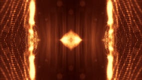 Fond d'or de la science fiction des particules lumineuses qui forment des courbes, surfaces, structures complexes, vagues variabl illustration de vecteur Fond d'or de la science fiction des particules lumineuses qui forment des courbes, surfaces, structures complexes, vagues variabl illustration de vecteur
